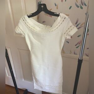 Brand new white  Hervé leger dresses , with tags from nordstrom